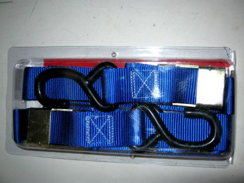 Sangles moto à crochets bleu référence:890461