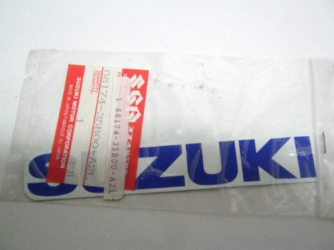 Autocollant , emblème SUZUKI réf : 68174-35B00-A2L