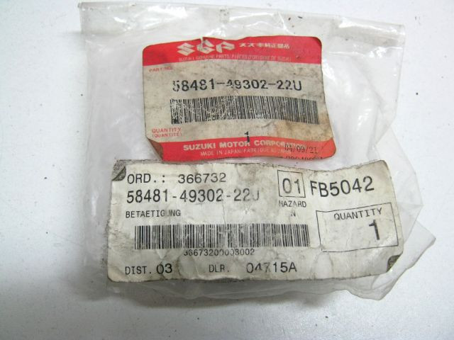 Bouton levier robinet essence SUZUKI réf 58481-49302-22J 