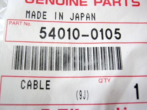 Cable KAWASAKI ZX10R année 2010 réf 54010-0105