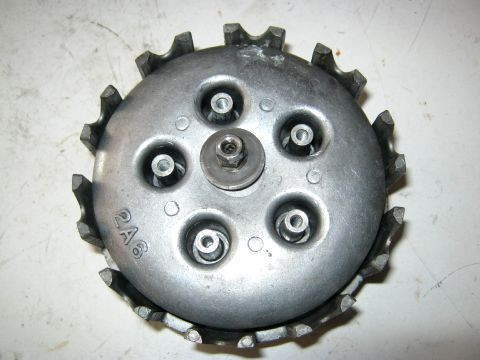 Cloche,noix,plateau de pression d'embrayage YAMAHA 125 YZ année:1982 type:5X4 réf:5X4-16150-00,5X4-16371-00,1W1-16351-00