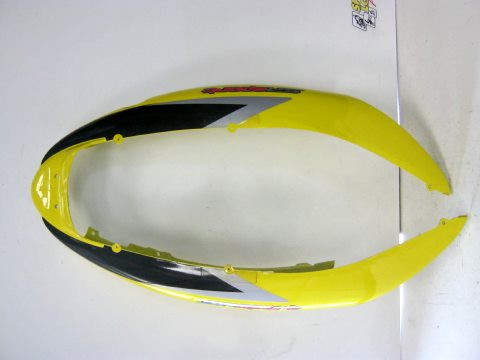 Coque arrière scooter APRILIA 50 SR jaune an:2001 réf:10131