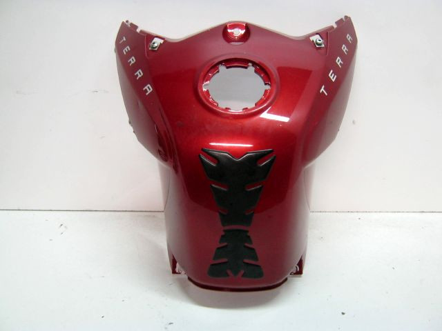 Coque, couvercle de  réservoir, carénage central DERBI 125 TERRA an 2007 réf 86321900WR55  