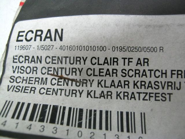 Ecran , visière casque LAZER CENTURY clair rèf 40160101010100 