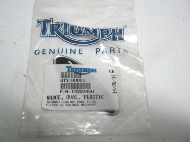 Emblème carénage TRIUMPH réf T3900450 