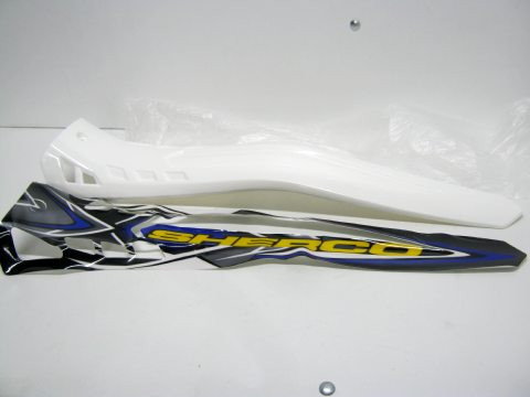 Garde boue arrière blanc SHERCO 250 année:2008 réf:1493