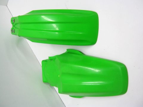 Garde boue avant,arrière KAWASAKI 85,100 KX année:2001 à 2013 réf:35004-0028,35022-1353