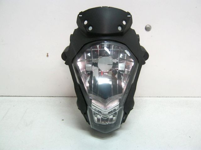 Optique de phare tète de fourche KTM 125 , 390 DUKE an 2013 réf 90114001000 , 90114062000 