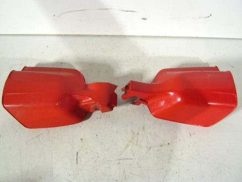 Protège main,pare pierre moto rouge