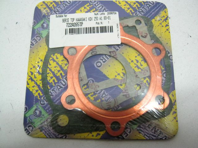 Pochette joint haut moteur KAWASAKI 250 KDX an 1974 à 1981 réf 602254 
