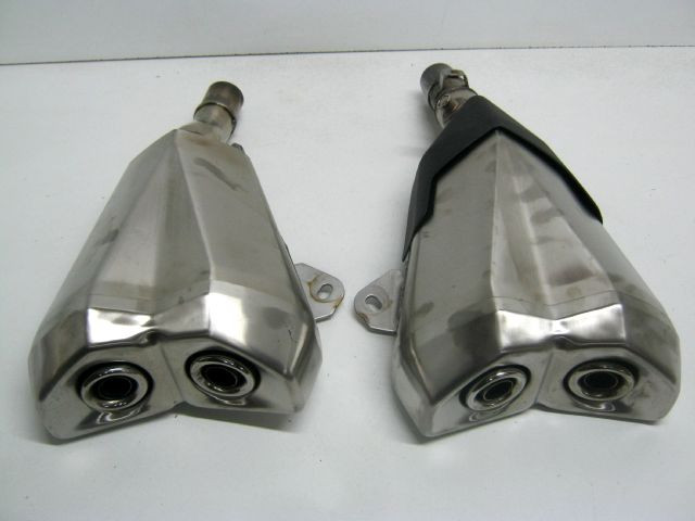 Silencieux échappement droit et gauche KAWASAKI Z 1000 an 2014 réf 18091-0922 , 0915 , K633 , K628