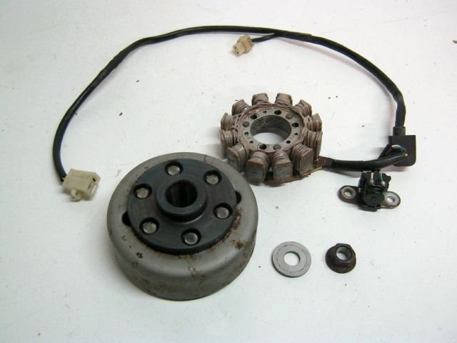 Volant stator allumage HONDA 125 CRM an 1995 réf 31100-KAK901, 31100KAK901, 31110-KAK-901, 31110KAK901, 31120-KAK-901, 31120KAK901