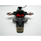 Bavette , support de plaque Clignotant arrière YAMAHA 700 MT07  an 2015 type 1WS réf 1WS-21629-00 , 1WS-2164F-00 , 2164G