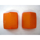 Cabochon,lentille de clignotant HONDA TRANSALP XL600VL année:1990 type:PD06 réf:33602-MG2-601