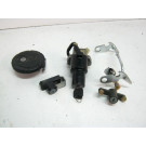Kit serrure , contacteur à clé , bouchon de réservoir KAWASAKI 125 KMX année 1999 type MX125B réf 27045-1069 , 270451073 , 27012-1389 , 51049-0047 , 510490049