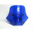Pare brise , saute vent moto bleu