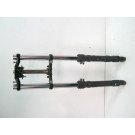 Tube, fourreau, té supérieur, inférieur de fourche YAMAHA 50 TZR an 2005 type 5WX réf 5WXF31030000, 5WXF31020000, 5WXF33400000