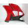 Flan de carénage droit HONDA 125 NSR ref 64310DX-KBSF-7400
