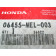 Plaquette de frein HONDA ref 06455-MEL-003 